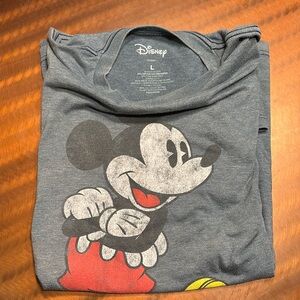 Style Faded Mickey Mouse T Shirt - Large - Good Condition